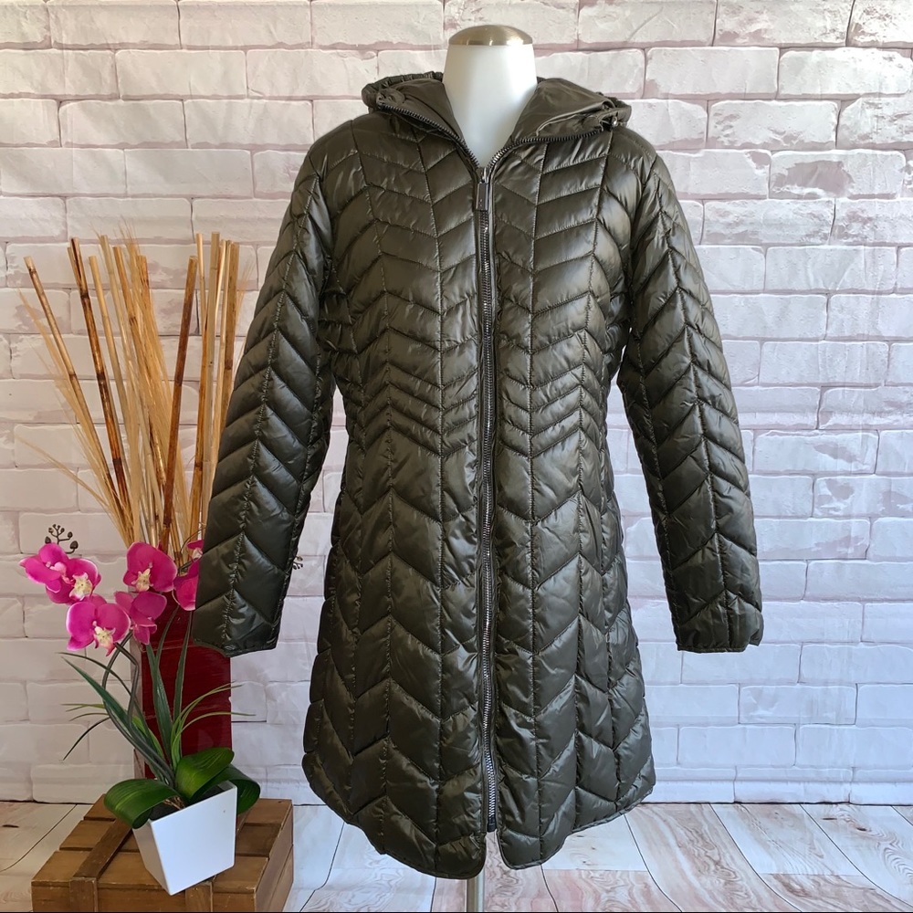 Kenneth Cole Women's Hooded Quilted Jacket